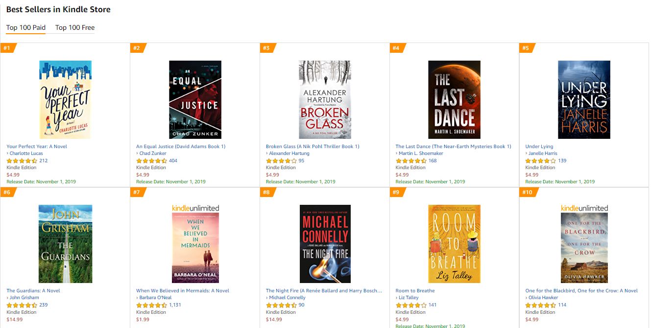 amazon best selling books this week