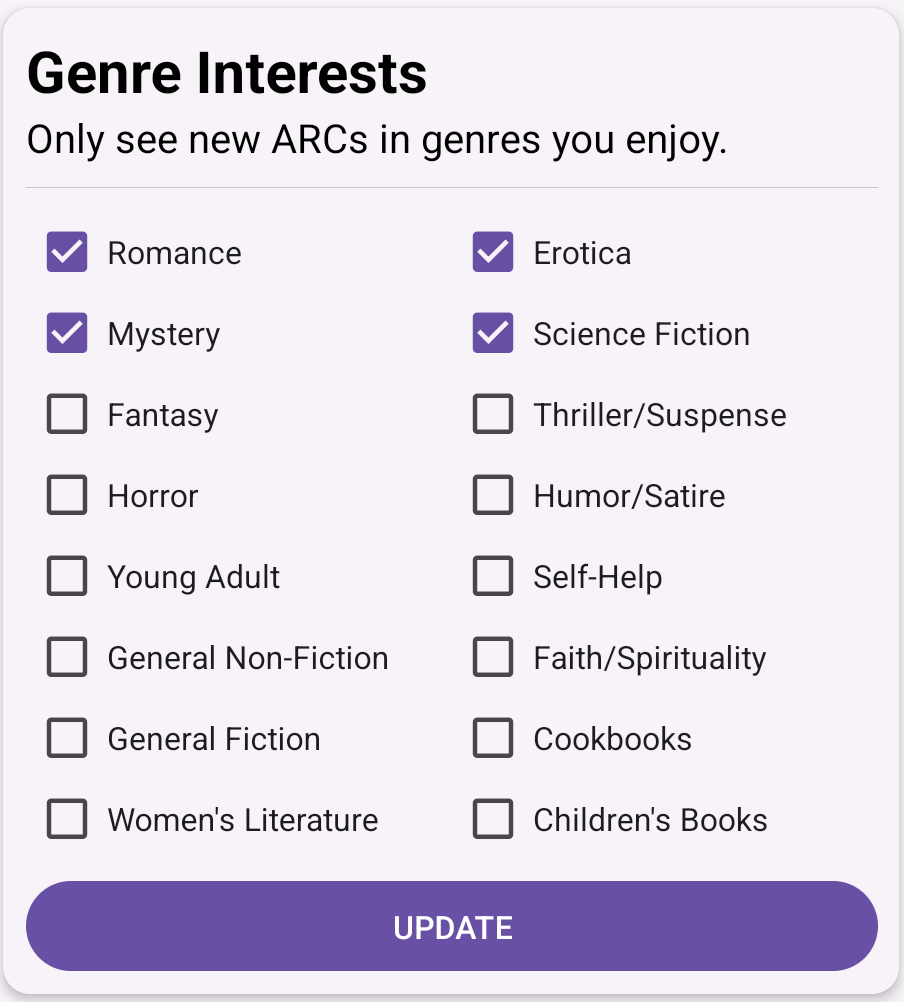Genre Settings